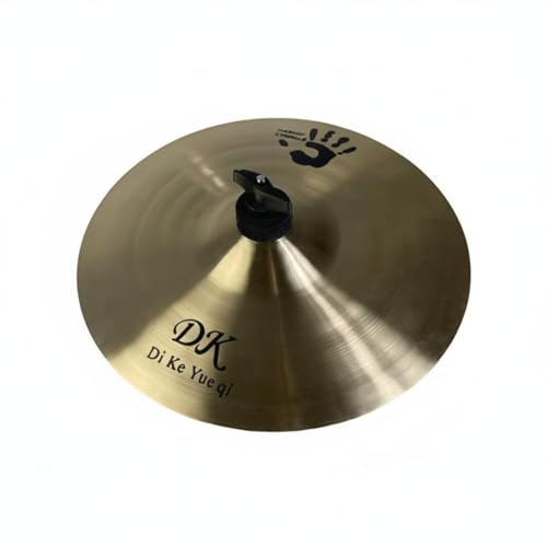 Jinhxofs Platillo Splashy B20 de 10 Pulgadas Sonido Claro Plato B20 de Mano Respuesta Rápida Plato Choque Manual para Percusión, Platillo De Mano DK De 8 Pulgadas