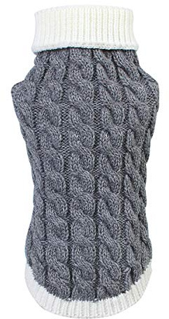 Petyoung Hundepullover Weste Warmer Mantel Haustier Weich Stricken Winterpullover Warme Strickkleidung für Kleine Mittelgroße Hunde