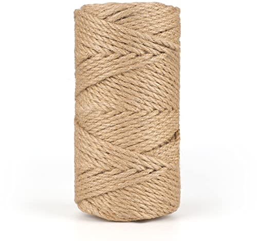 G2PLUS 50M Corde de Jute 5MM Corde Chanvre Ficelle Corde Ficelles de Jardinage pour Le Camping,Décoration,Bricolage,Jardinage