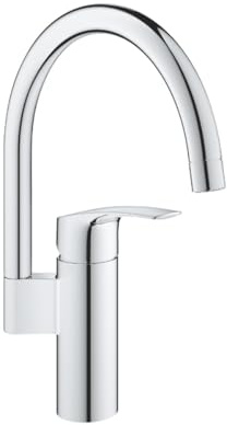 Mitigeur évier monocommande Grohe - Eurosmart - Cuisine - Bec haut pivotant - Chromé