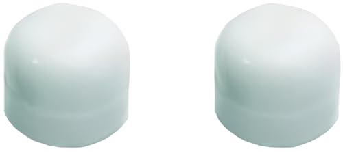 Lote de 2 topes para puerta autoadhesivos, de goma para suelo – Tope para puerta de goma, protector para suelo de goma, protector de apertura de puerta (blanco)