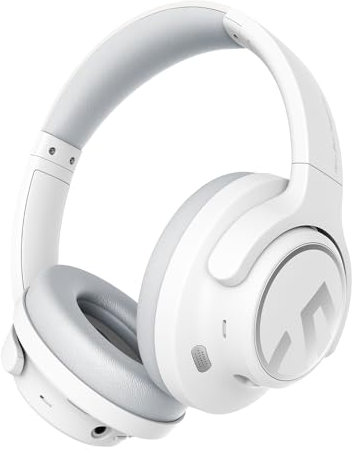 SoundPEATS Space Casque Pliable sans Fil Bluetooth 5.3 Casque à Annulation Active du Bruit avec réduction du Bruit des appels Hybrid ENC Haut-Parleur Dynamique de 40 mm Mode Jeu multipoint