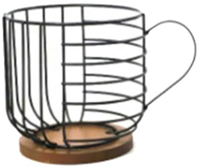 Evliery Kaffeefilterhalter mit Deckel, Aufbewahrung Von Kaffeefiltern, Korb für Kaffeefilterbehälter Aus, Rundes Fassungsvermögen, Einfach zu Verwenden