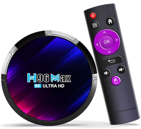 H96 MAX Android 13.0 Smart Box RK3528 Quad-Core 64-bitars ARM Corter-A53 CPU Mali G31 MP2 GPU 4K/8K Output BT5.0 2.4Ghz/5Ghz Wifi 100M LAN Internet,2gb+16gb