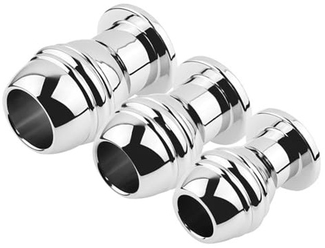 Aiteai Dilator Harnröhre Edelstahl,Hohl Penis Plug， Analplugs Butt Plug Tunnel Analdildo Masturbation Prostata Massage Sexspielzeug SM Erwachsener Harnröhren Dilatatoren Männer Für Männer,Silber (L)