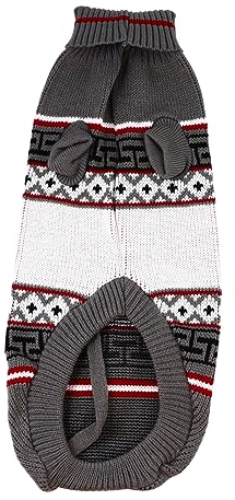 BESPORTBLE 2stücke Weihnachtlicher Hundepullover Mit Ahornblatt-Muster Warmer Winterpulli Für Hunde Und Katzen Für Partys Und Täglichen Gebrauch