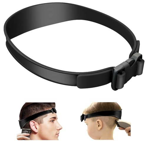 Juego de peine ajustable de silicona para cortar el pelo, plantilla de transición de peluquería, cinta de corte de pelo curvado, plantilla de corte de pelo, ayuda para hombres peine cortar pelo