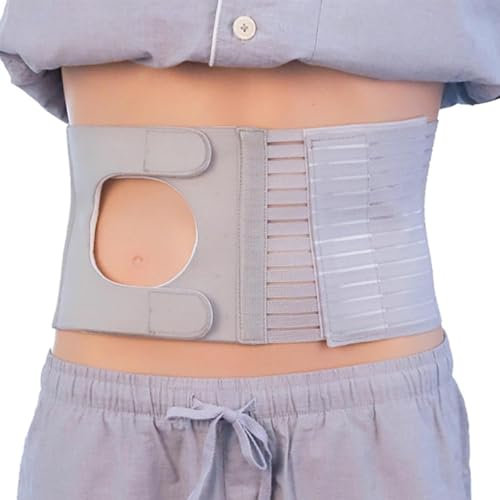 MTTXY Stoma-Gürtel, Verstellbarer Stoma-Stützgürtel, Tragbarer Ileostomie-Kolostomie-Gürtel, Universeller Stoma-Gürtel Schützt Den Stoma-Beutel für Männer und Frauen,M
