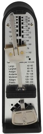 ibasenice Mechanisches Metronom Klavier mit Abs und Metall Praktisches Gerät zur Rhythmusverbesserung und Tempoerhaltung für Violine und Erhu im Musikstil
