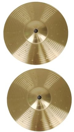 Colcolo 2X Trommelbecken, Crash-Becken, Ersatz-Percussion-Zubehör, Legierungs-Übungsbecken, Durchmesser 20cm