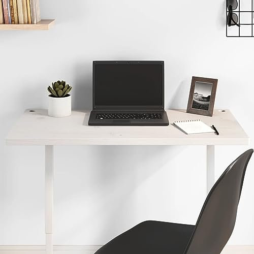 LAPOOH Tablero de Escritorio Madera Maciza de Pino Blanco 80x40x2,5 cm, Tablero de Mesa, Tableros para Escritorios, Tableros para Mesas De Comedor, Encimera Cocina - 824451