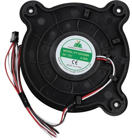 BoBoBn XY12032BM Ventilatore di congelamento for Frigorifero Ventilatore di Raffreddamento Silenzioso for Frigorifero Ventilatore di Scarico Silenzioso for refrigerazione DC 12V 0,26A 120x120x32mm