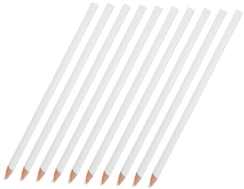 Operitacx 20pcs White Fabric Quilting Marker Pencils for Tailoring and Crafts Chalk Pencils for Glass Ceramics and Hard Surfaces Smooth Application Sewing Fabric Craft