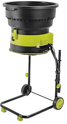 TozMvi Biotrituratore da Giardino da 2500 W, Biotrituratore Elettrico per Legno, Trituratore Elettrico per Foglie, Trituratore per Foglie Senza Lame per Detriti da Giardino 60mpowercord