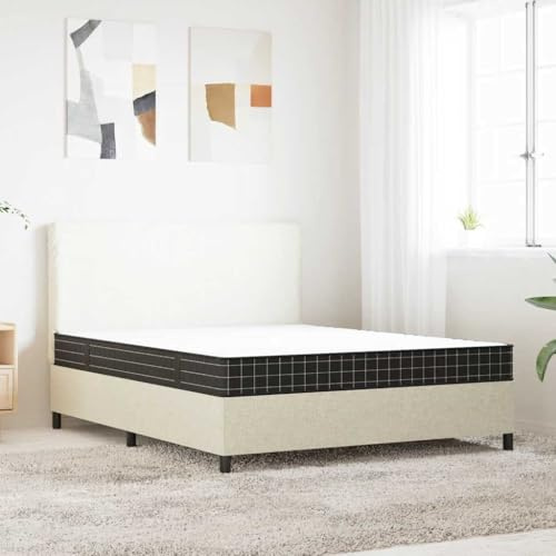 QUAHEAS Bonnell madrass fjäderkärna medium 160 x 200 cm, andas med tvättbart överdrag, ergonomisk och vändbar, lämplig som sovunderlägg, rullmadrass, vikbar madrass för sovrumskomfort