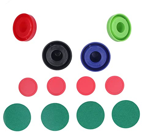 Cryfokt Bord Air Hockey Tillbehör Set Hög Slagkraft Plast Pushers Pads Puckar för Alla Standardbord, Bekväm Spelupplevelse för Bordsentusiaster (Typ A)