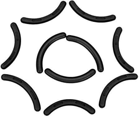 Woideklu 10 Piezas de Soporte para Exhibición de Pestañas, Tiras de Silicona, Soporte para Pestañas, Tiras de Almacenamiento para Pestañas Artificiales, Negro