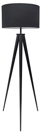 Riess Ambiente Elegante Stehleuchte TRIPOD schwarz Retrodesign Stehlampe Wohnzimmerlampe