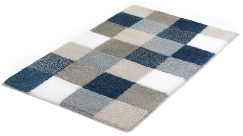 Kleine Wolke Badteppich Caro Mare 70 x 120 cm | OEKO-TEX zertifiziert, rutschhemmende Unterseite, für Fußbodenheizung, maschinenwaschbar, 100% Polyacryl