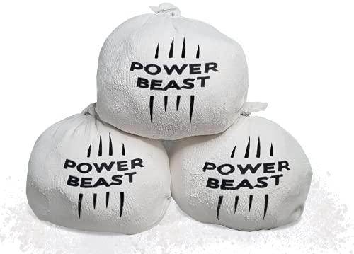 Power Beast 3X Chalk Bälle 60gr, Magnesiumkreide, Kletterkreide Kletterkreide Bouldern, Klettern, Fitness, Crossfit,Gym,Turnen,Pole Dance, Calisthenics, Gewichtheben, Poledance.