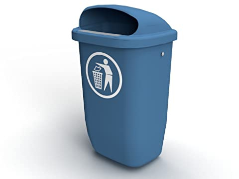 SULO DIN-PK Papierkorb 50L Blau RAL5023