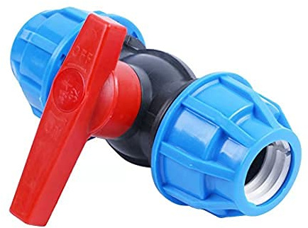 Raccordo a vite in PP per tubo in polietilene,connettore a morsetto per acqua potabile,raccordo H2O-Flex PP–20 pezzi per tubo PE,rubinetto a sfera in PE,diametro 20 mm,DVGW(rubinetto a sfera, 20 mm)