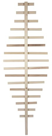 Windhager Holz Rankhilfe Feder, mit Montageset, Tannenholz, 60 x 180 cm, Spalier Rankgitter, Pflanzenstütze, Kletterhilfe für Pflanzen, Rankgerüst, Gartendeko, FSC-Zertifiziert