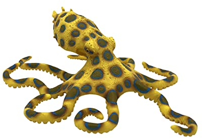 Bullyland 67510 - Spielfigur Blau-Ring Oktopus, ca. 13,8 cm große Tierfigur, detailgetreu, PVC-frei, ideal als kleines Geschenk für Kinder ab 3 Jahren