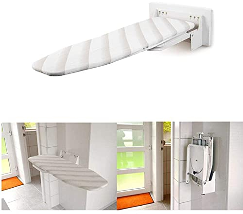 ZHOUHONG Tablas de Planchar Tabla De Planchado De Pared Compacta, Pliegue De La Tabla De Planchar con Cubierta Resistente Al Calor para Casa De Lavandería, Ahorro De Es(Size:Montado en la Pared)