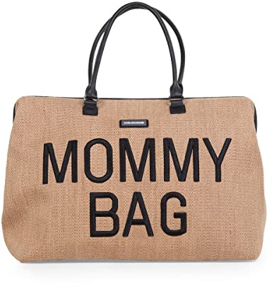 CHILDHOME Mommy Bag, Wickeltasche, Mutterschaft, Reisetasche, große Kapazität, Wickelunterlage, verstellbarer Schultergurt, Thermotasche, Kofferdurchlass