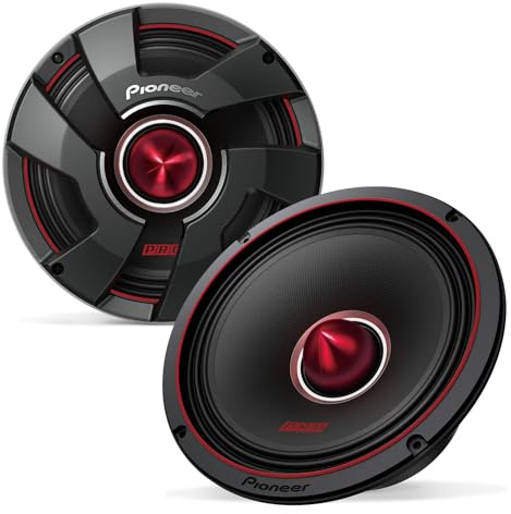 Pioneer TS-M801PRO P.R.O. Series 8 Potenza massima 700 W, cono pulp miscelato, driver per bassi medi ad alta efficienza - Altoparlanti componenti serie PRO (coppia)