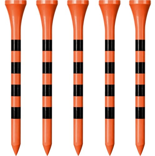 Zivisk Golf Tees Holz - 100 Stück 83mm Bambus Tees (Orange)