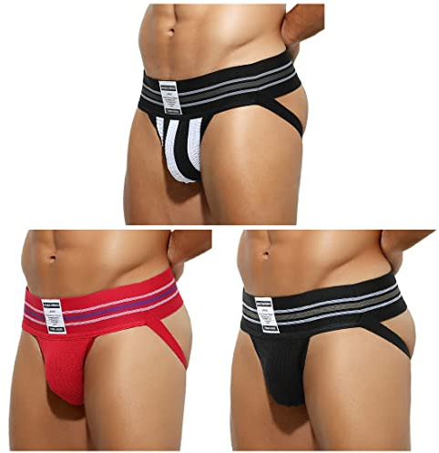 Casey Kevin Jockstrap Hombre Suspensorio Deporte Slips Ropa Interior Sexy String Tanga