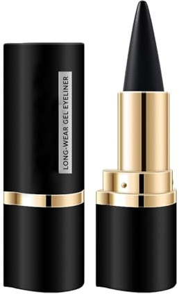 Lápiz Delineador de Ojos en Barra, Crema de Delineador de Ojos Negro en Gel de Secado Rápido, Waterproof, Larga Duración, No Se Corre, Fácil de Obtener Una Línea de Precisión