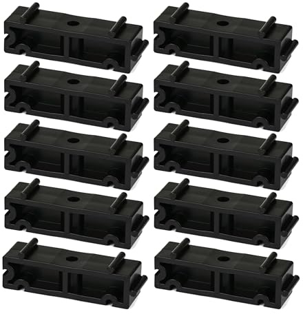 HAF® Lot de 10 entretoises en PVC pour collier de serrage 50 mm en plastique I Accessoires de piscine I Support de tuyau I Entretoises pour colliers de serrage 50 mm pour tuyau en PVC - Qualité