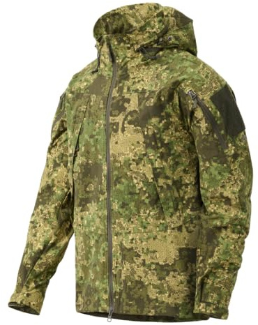 Helicontex Giacca Soft Shell, Antivento, Giacca Tattica da Montagna per Esterni, Capispalla, Escursionismo, Arrampicata, Campeggio, Leggera, Traspirante, Sottile, Giacca TROOPER MK2, L