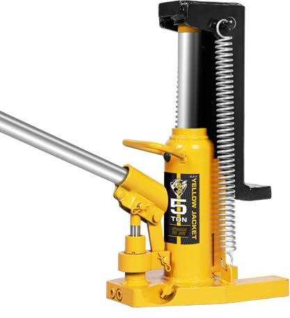 YELLOW JACKET Toe Jack 2.5 Ton Toe/ 5 Ton Top Capacity Hydraulic Machine Jack Lift,Air Hydraulic Claw Jack for Car Repair,Machinery,Industry Equipment