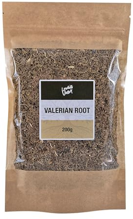 Lowhill Valley Valerian Root - Cut and Dried Valeriana Officinalis - Loose-Leaf Herbal Tea - for Relaxation & Restful Sleep - Calming Earthy Flavour - 100% Natural - 200g