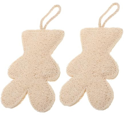 FRCOLOR 2pcs Loofah Bath Sponge Exfoliating Brush for Shower Face Boys and Girls Organic Scrubbers