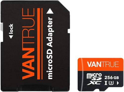 VANTRUE 1 TB 4K UHS-I U3 minneskort med adapter kompatibel med Dashcam, smartphone, surfplatta, actionkamera och övervakningskamera (1T)