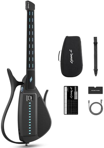 Enya CYBER-G Stringless Smart Guitar,Portable Foldable Travel Guitar with App-Controlled Chords,Hundreds of Instrument Sounds, Built-In Speaker & Drum Machine,Quick-Learn for Adults/Beginners