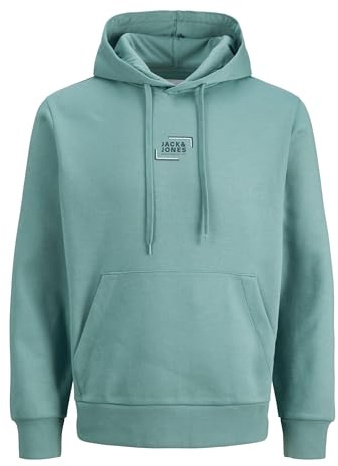 JACK & JONES Jjcorp Graphic Sweat à Capuche Noos, Bleu minéral., XL