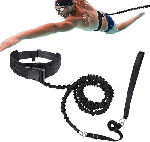 Schwimmgurt Für Pool | Schwimmleine Für Stationäres Schwimmtraining,Verstellbarer Pool Trainer Für Jugendliche Und Erwachsene