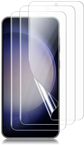 KUUBUUL Schutzfolie für Samsung Galaxy S23 Ultra 5G, 3 TPU HD Kratzfeste Folien, Fingerabdruck/S Pen Kompatibel, Profi-Schaberkarte & 3 Reinigungssets, Blasenfrei