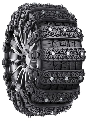 Chaînes à neige réutilisables – Attache de câble antidérapante, chaîne de traction universelle réglable pour pneus de voiture, chaîne tout-terrain dans la neige, antidérapante pour SUV, voiture