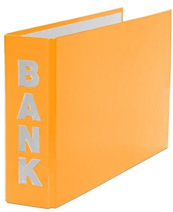 3x Bankordner / 140x250mm / für Kontoauszüge / Farbe: orange