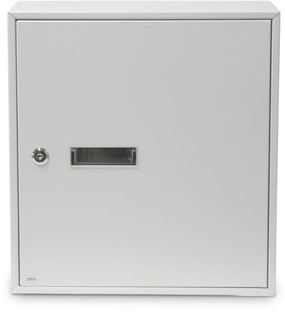 Amig - Boîte aux lettres d'intérieur | À placer sur des murs, des murs ou des portes | Acier | Blanc | 40x36x10 cm | Bouche: 5x31,5 cm