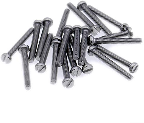 M5 (5mm x 60mm) Slot Cheese Machine Screw (Bolt) - Stainless Steel (A2) (Pack of 20)
