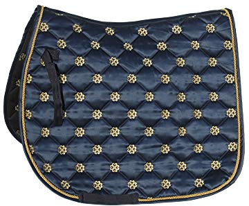 Rhinegold Lucky Clover satin sadeldyna Marinblått Xsp Full