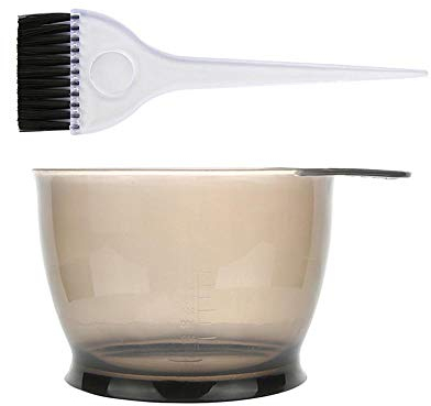 POFET Haarfärbe-Set mit Pinsel und Schüssel, professionelles Salon-Haarfärbe-Set, Haarfärbemittel, Färbewerkzeug, Haarfärbe-Set (schwarz)